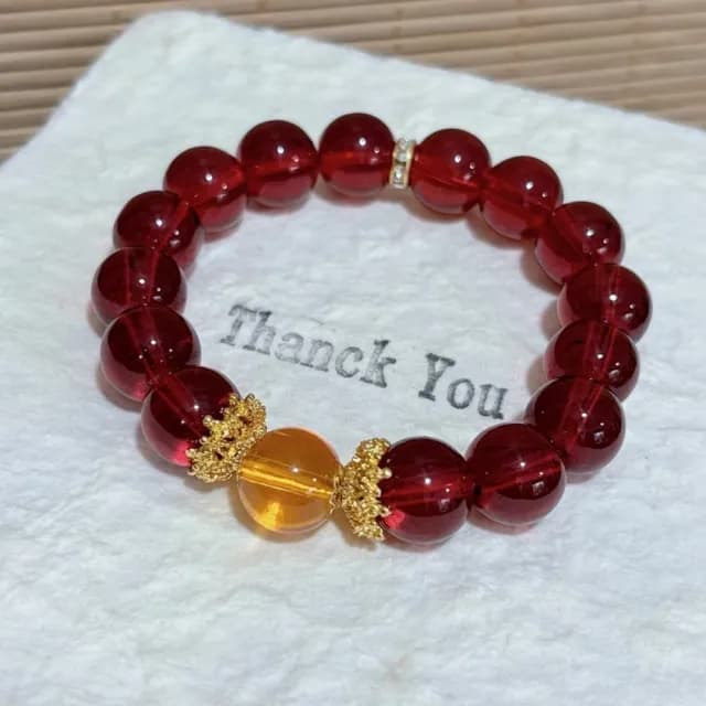 【高級小眾】仿瑪瑙手串12mm(水晶手鍊 女士 平安扣 手珠 手鏈 手環 首飾 開運 閨蜜)