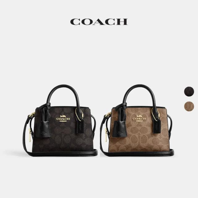 【COACH】蔻馳官方直營 ANDREA經典Logo 托特手袋 斜背手袋-多款多色選(CW304)