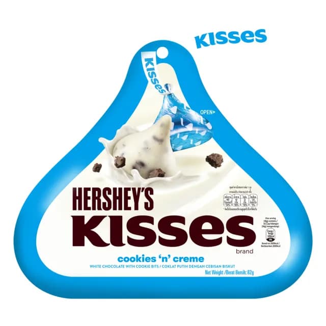 【Hersheys 好時】Kisses巧酥可可風味水滴82g(情人節 聖誕節 送禮推薦)