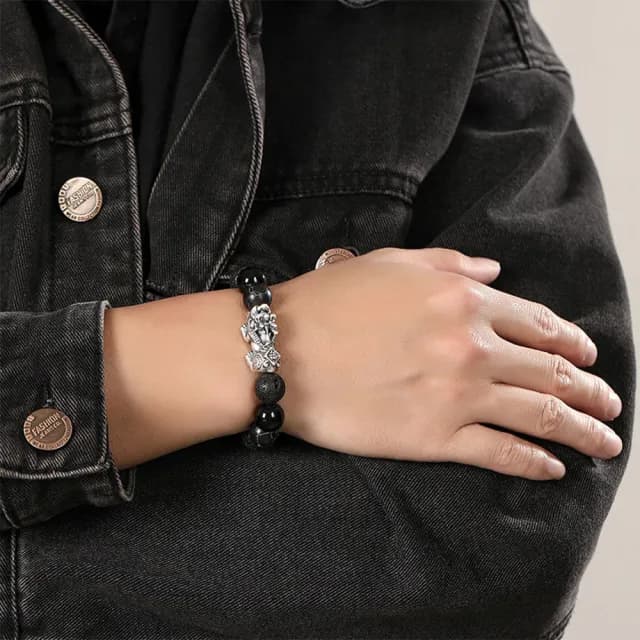 【KT DADA】雙11 黑曜石手鍊 貔貅手鍊 招財納福 復古手鍊 手串 手鍊 小眾設計