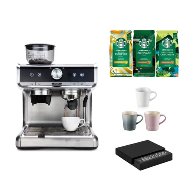 【SCION】CAFE PRO經典半自動義式濃縮咖啡機+星巴克豆3包(全配組)