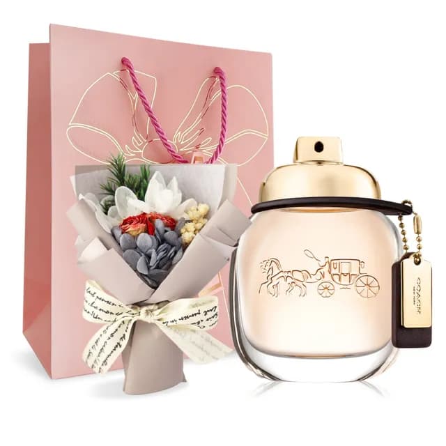 【COACH】女性淡香精/淡香水30ml+花束+禮袋(多款可選-國際航空版)