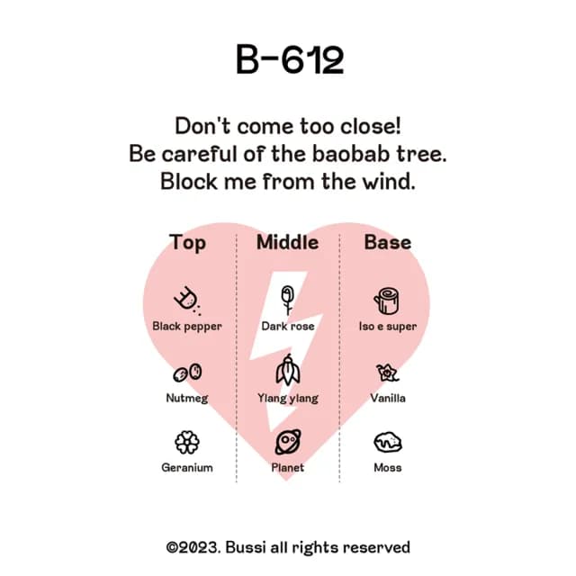 【Bussi】B-612 香水/淡香精 30ml(原廠公司貨)