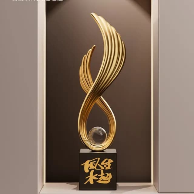 【巨匠】玄關擺件 入戶門裝飾擺件 客廳電視櫃裝飾品 辦公室擺件 喬遷新居禮物(75CM白色玄關擺件)