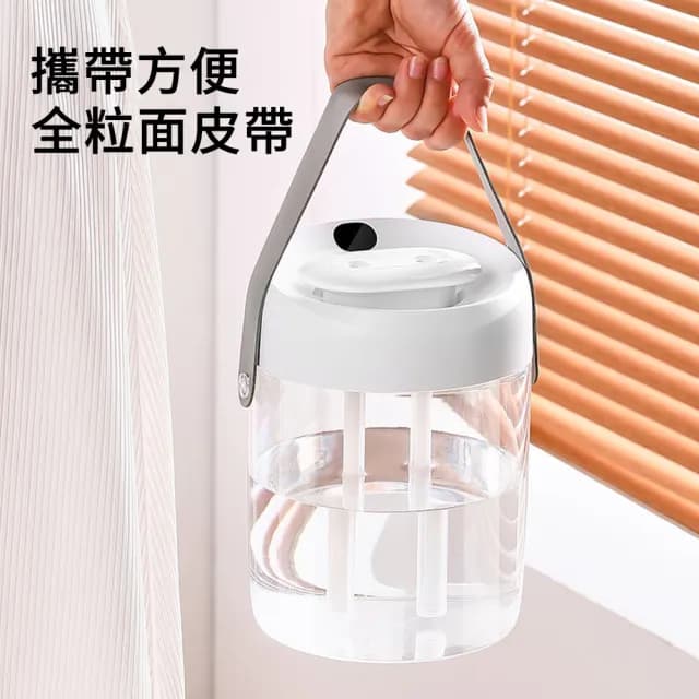 【MUAN】A15智能數顯雙噴霧加濕器 桌面空氣淨化器 水霧機 保濕補水 增濕器