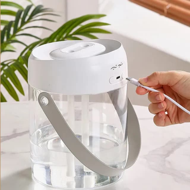 【MUAN】A15智能數顯雙噴霧加濕器 桌面空氣淨化器 水霧機 保濕補水 增濕器