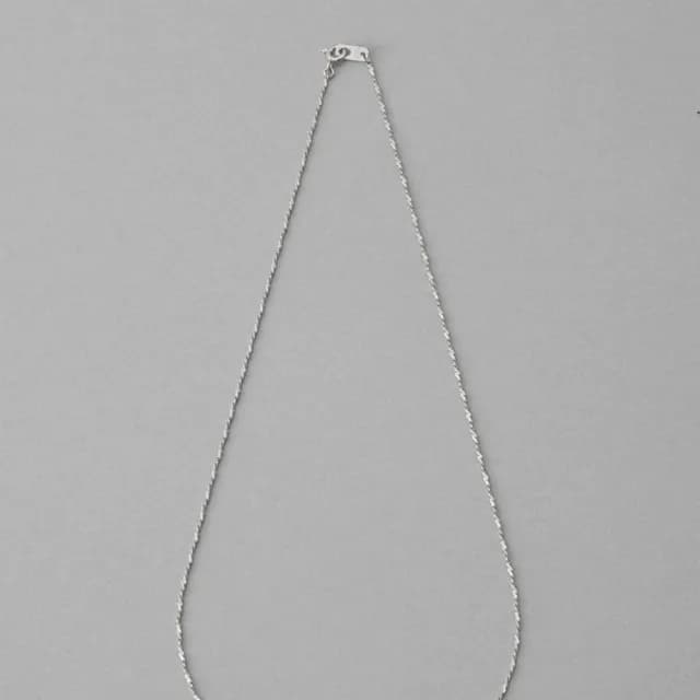 【ete】中性螺旋切割鍊式項鍊(鉑金色 粉霧金色)