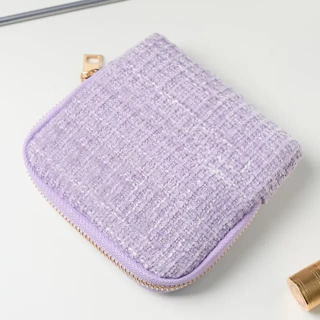 【精緻女孩】雙11 小香風多夾層收納包(錢包 零錢包 置物包 小物包 裝飾 美包 小包)