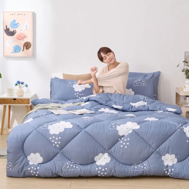 【DUYAN 竹漾】Heat-Fi 可水洗羽絲絨被 / 多款任選 台灣製 6x7  韓國被 冬被(冬天厚被/棉被/冬被)