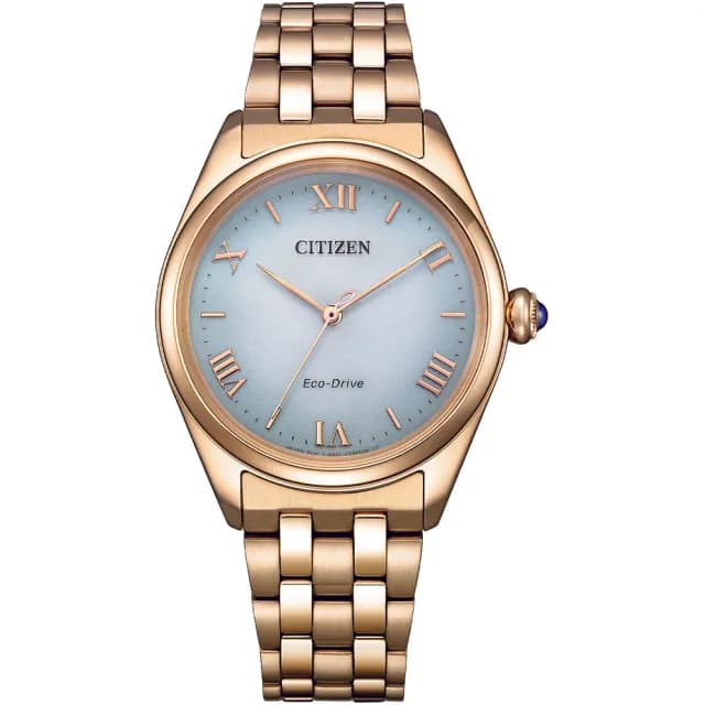 【CITIZEN 星辰】L系列 光動能典雅三針氣質女錶-33mm 禮物(EM1143-81X)
