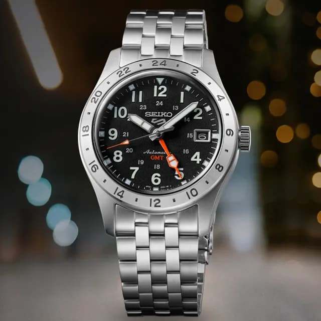 【SEIKO 精工】5 Sports Field 系列 GMT機械錶-39.4mm 禮物 送禮 推薦(SSK023K1/4R34-00C0D)