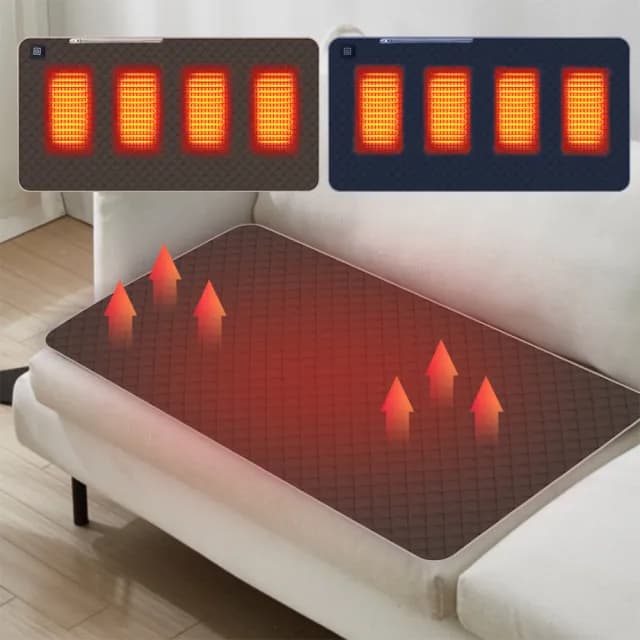 【Warmi】三檔溫控石墨烯加熱坐墊 驅寒保暖坐墊 沙發座椅發熱毯墊 電熱坐墊 電毯暖身墊 暖背椅墊(交換禮物)