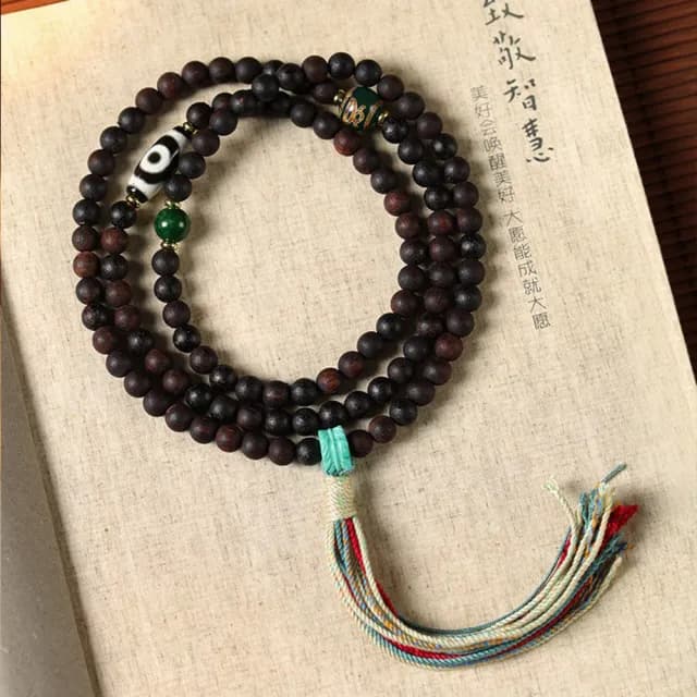 【MoonDy】雙11 降真香多圈手串 108顆佛珠手鍊 念珠項鍊 吊墜飾品 藏式天珠配飾