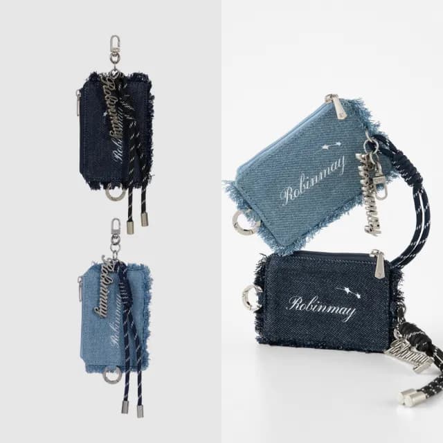 【ROBINMAY】Yoku牛仔零錢包(雙11/拉鍊封口/多色任選)