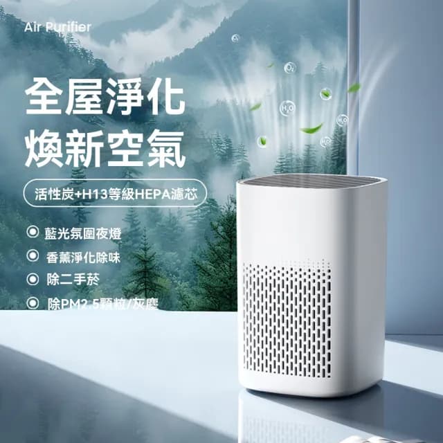 【Felsted 菲仕德】空氣淨化器 空氣清淨機 空氣清潔機(家用除甲醛 高轉速淨化 祛異味 室內除塵 空氣清潔)