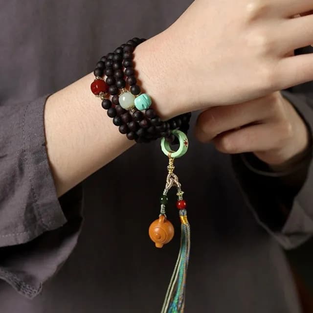 【KT DADA】雙11 跑環吊墜飾品 和田玉 檀香木 轉運把把壺 降真香手鍊 佛珠多圈手串