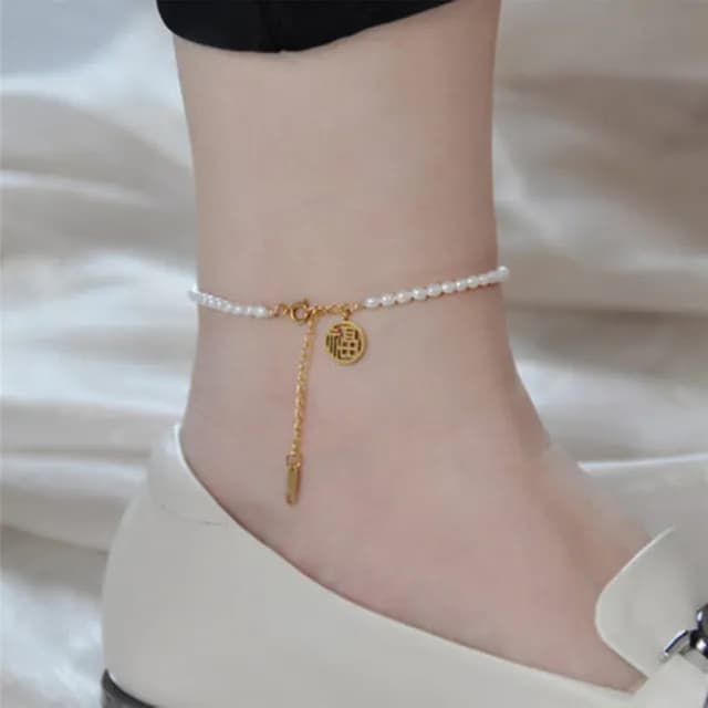 【紐約精品】現貨+預購 天然珍珠腳鍊手鍊腳踝鏈足鏈腳飾轉運招財淨化開運情人節禮物(珍珠飾品a1lh38)