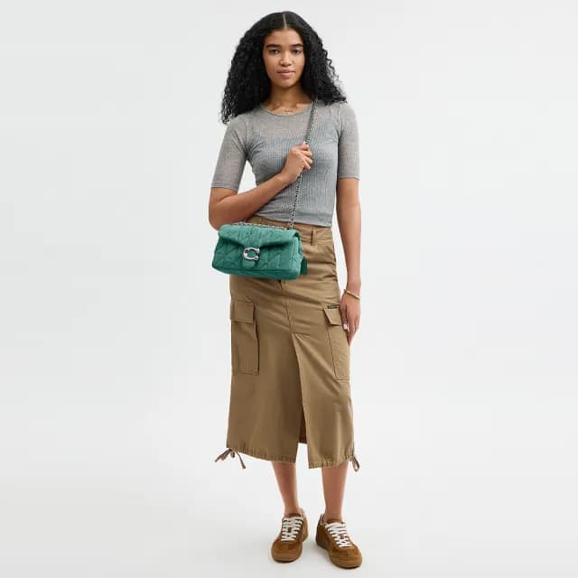 【COACH】蔻馳官方直營 TABBY 26 絎縫單肩手袋 單肩包 肩背包-多色任選(CBG31)