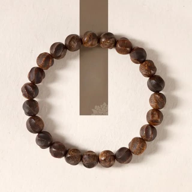 【LEEHER】綠奇楠沉香手串/文玩/素圈手飾/扭轉乾坤單圈手鍊/新中式飾品/配飾