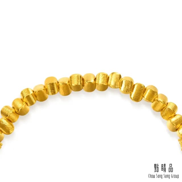 【點睛品】玲瓏繡球 黃金手鍊_計價黃金(06)