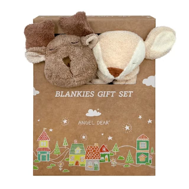 【Angel Dear】動物嬰兒安撫巾-成雙成對禮盒組(多款組合)