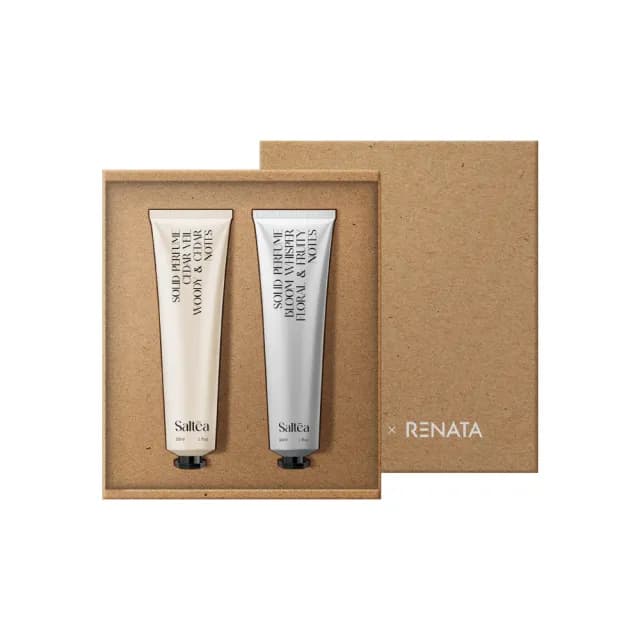 【RENATA 蕾娜塔】暮光靜謐手香禮盒(官方直營 2入禮盒 護手霜 香氛膏 木質調 送禮禮物 交換禮物)