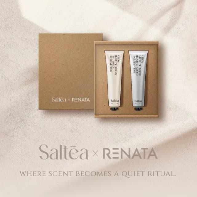 【RENATA 蕾娜塔】暮光靜謐手香禮盒(官方直營 2入禮盒 護手霜 香氛膏 木質調 送禮禮物 交換禮物)