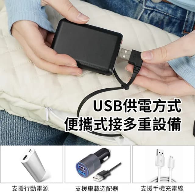 【暖研所】USB三段溫控暖手袋 無水發熱電暖袋暖暖寶 加熱暖手寶 冬季驅寒保暖加熱墊毯 暖腰/暖宮/暖背/暖腳