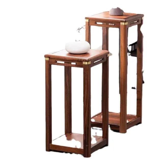 【匠俱】新中式花架實木多層 客廳盆景架花臺 陽臺盆栽植物架 綠植花卉展示(古典 東方美學 落地式 展示架)