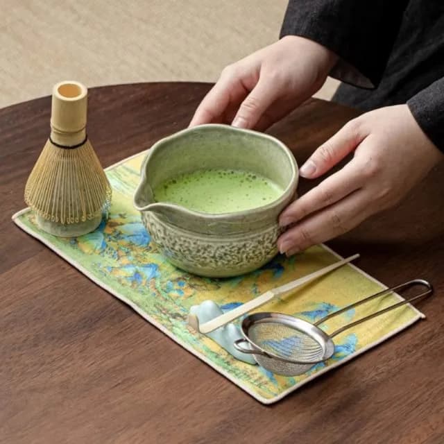 【YA STUDIO】日式抹茶陶瓷茶碗九件套 茶碗套裝禮盒(父親節禮物 男生禮物 女生禮物 抹茶工具)