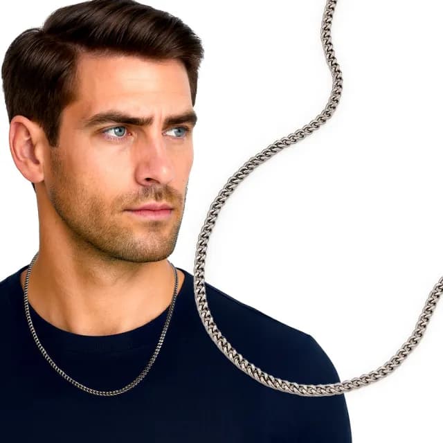 【MASSA-G】Titanium T03 堅韌純鈦項鍊(3.5mm粗)