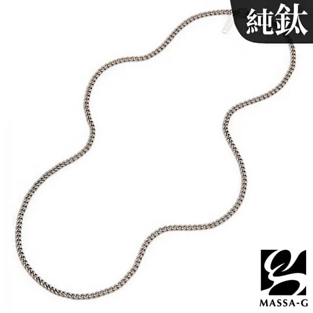 【MASSA-G】Titanium T03 堅韌純鈦項鍊(3.5mm粗)