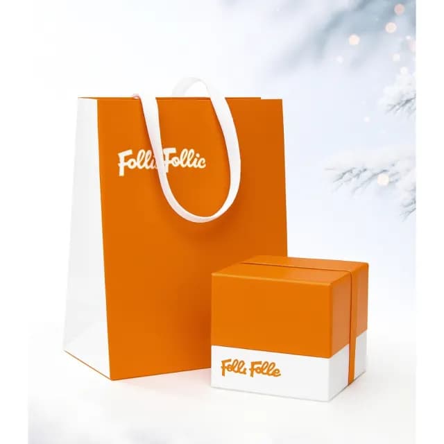 【Folli Follie】29毫米 經典方形 歐美輕奢 鱷魚壓紋真皮腕錶 玫瑰金X黑 FF505276