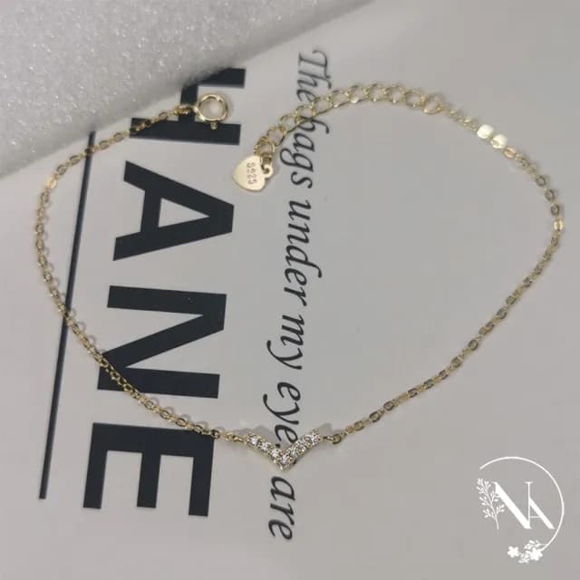 【NANA】雙11 娜娜 小眾設計感V型手鍊 N114091801(小眾 設計感 V型 手鍊)