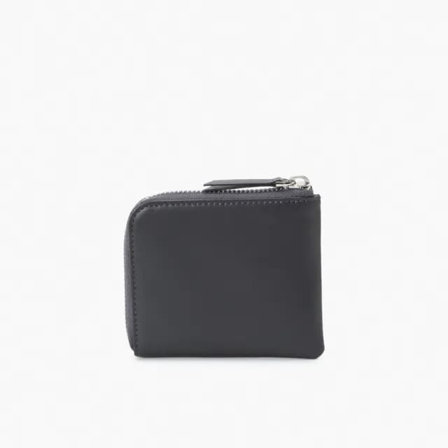 【agnes b.】皮革 L型 零錢包(灰色)