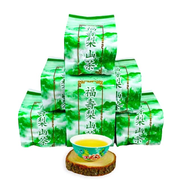 【龍源茶品】極品霜韻福壽梨山烏龍茶葉150gx6包(共1.5斤;附提袋;生青茶;無焙火;無發酵;春茶)