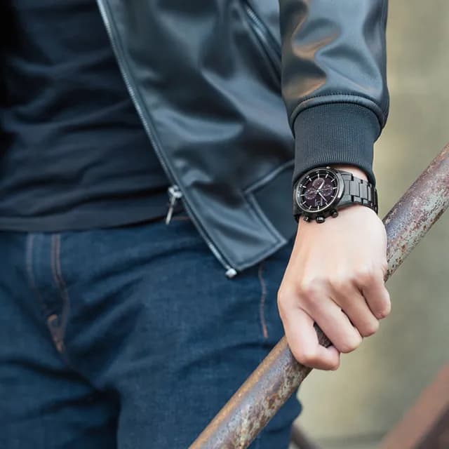 【CITIZEN 星辰】光動能 黑夜騎士競速計時男錶(CA0615-59E)