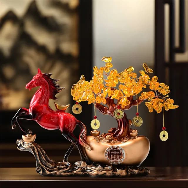 【超微米】發財樹 馬上有錢擺飾 招財擺件 客廳酒櫃裝飾品 辦公室擺設 開業喬遷新居禮品(馬上有錢擺飾)