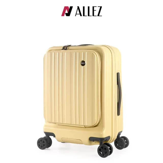 【ALLEZ 奧莉薇閣】速達 21吋 掀旅箱II 前開式 可連接行動電源 擴充行李箱(AVT24021)