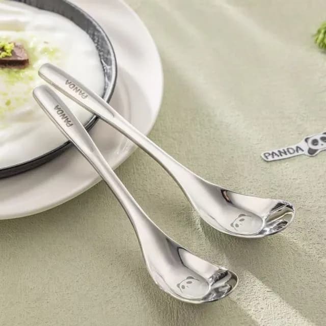 【松島生活倉】湯匙 飯匙 316加厚不鏽鋼元寶勺 餵寶寶輔食 吃飯喝湯匙(餐廚用品 餐具 輔食勺)