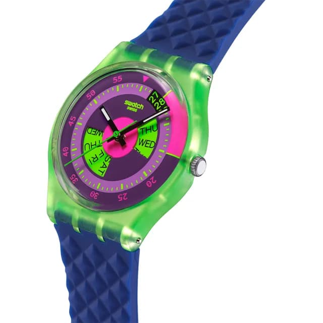 【SWATCH】NEON SKYCHART 經典手錶/男錶/女錶/瑞士製造 SO28G704(34mm)