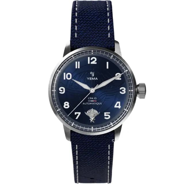 【YEMA】野馬錶 法國空中傘兵突擊隊第10號 CPA 10 聯名款 機械錶(64.25.10.05.TN.D5)