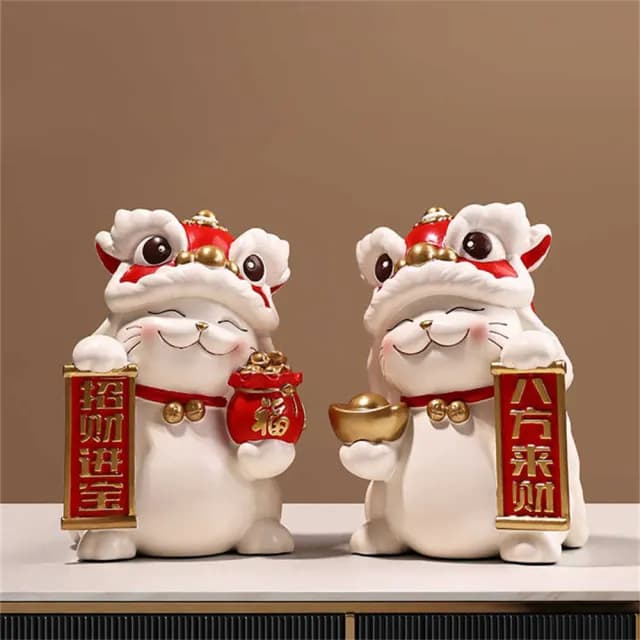 【超微米】招財貓擺飾 搬家開業擺件 送禮禮物 客廳電視櫃玄關擺設 酒櫃裝飾品 喬遷新居禮品(招財貓擺飾)