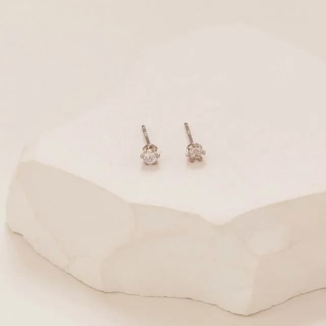 【vacanza】小鑽點・純銀耳環