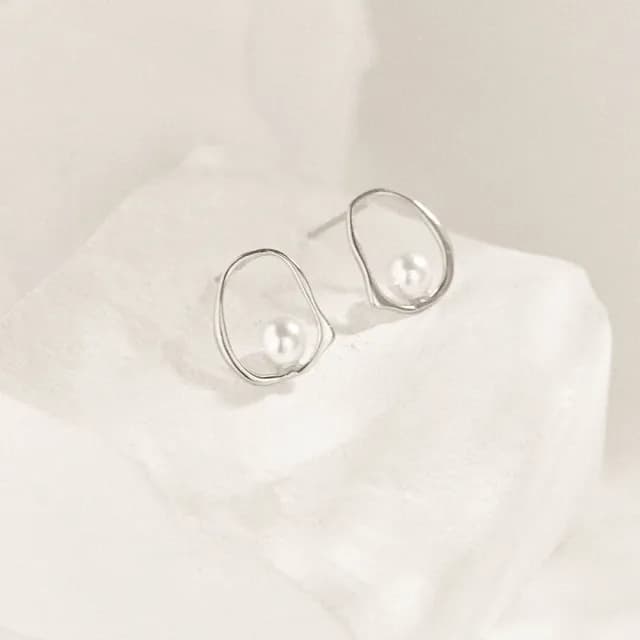 【vacanza】珍珠旋律・純銀耳環