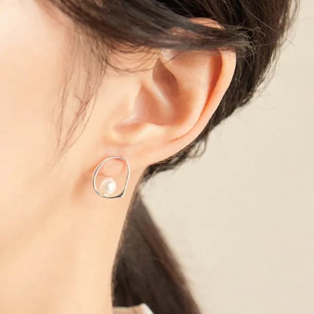 【vacanza】珍珠旋律・純銀耳環