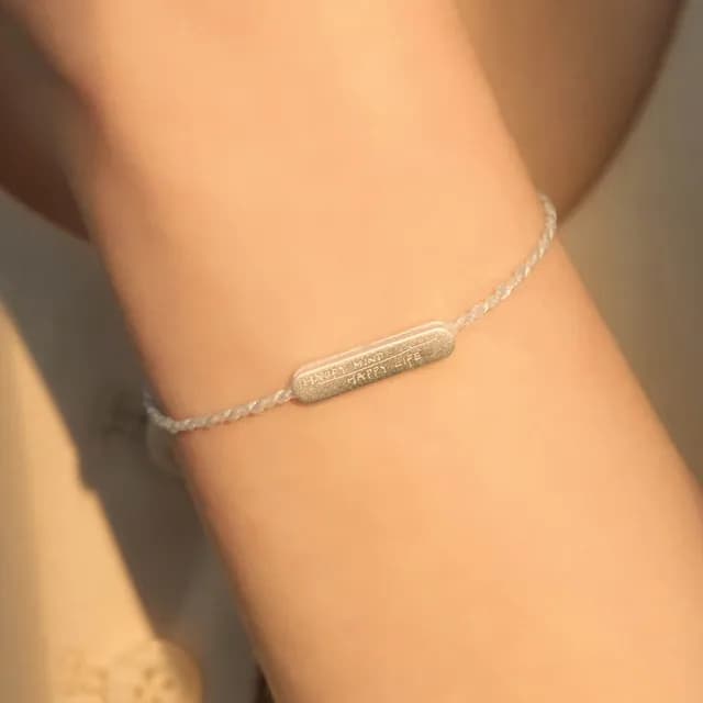 【vacanza】祈願｜good mood．純銀手鍊