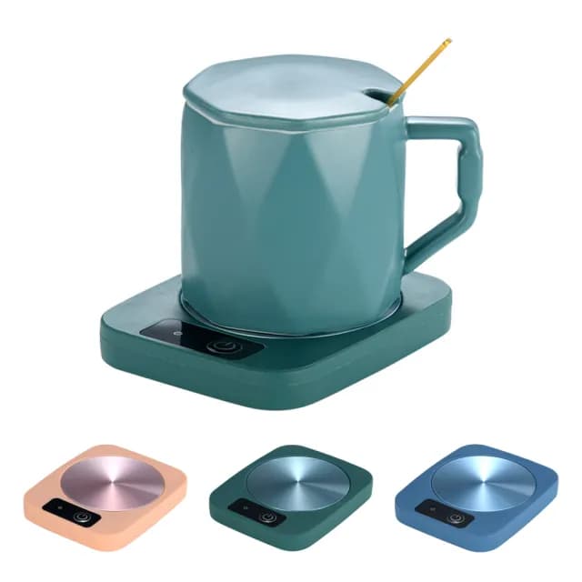 【TLYS-J】雙11 55度智能恆溫杯墊 桌面牛奶保溫杯墊 暖暖杯墊 加熱杯墊 辦公室杯墊 溫奶器(交換禮物)