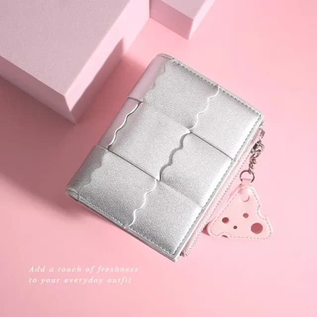 【美味個性】雙11 編織起司零錢包(餅乾 短夾 多卡位 小巧 精緻 證件包)