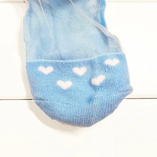 【橘魔法】（5雙一組）公主蝴蝶結玻璃透膚短襪(襪子 透明 水晶襪 玻璃襪 透膚襪 網紗 女童 童裝)